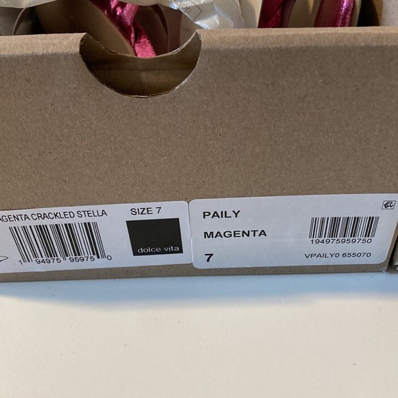 NWT Anthropologie Dolce Vita Paily‎ Heels in Rose Size 7 Pink - Picture 8 of 9